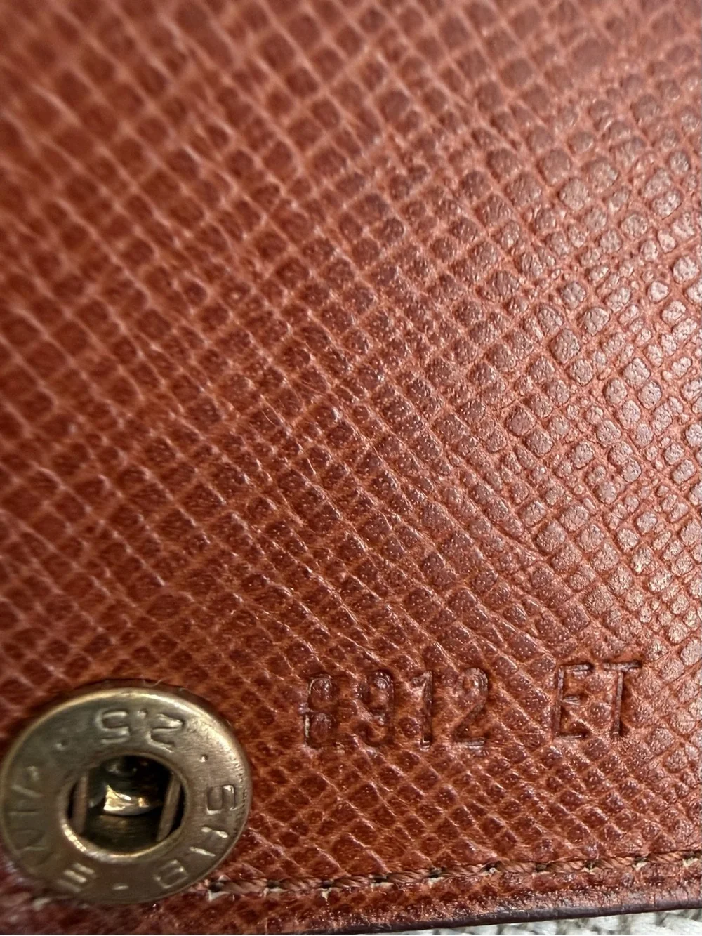 Vintage Louis Vuitton Monogram Porte Cartes Pression 1989